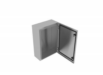 Щит 800*400*250 мм из нержавеющей стали AISI 304 со степенью защиты IP66